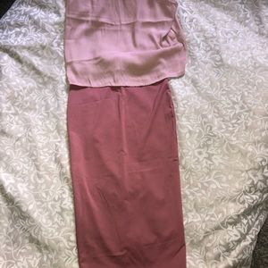 Summer shirt and skirt.